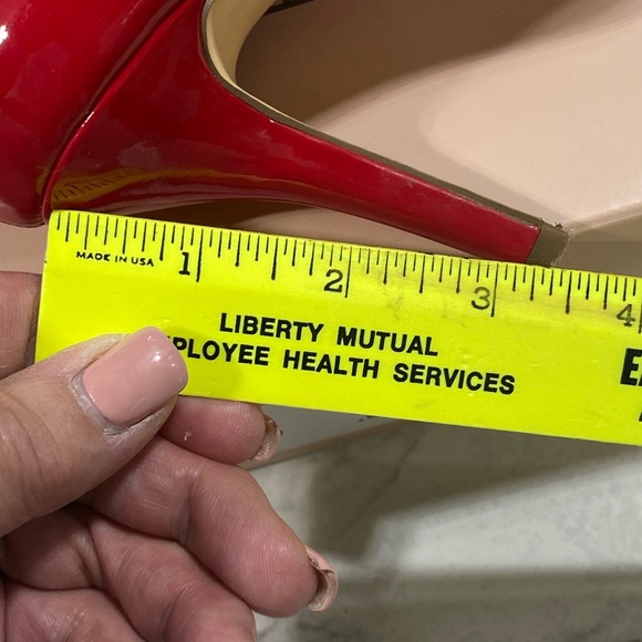 BCBG Red Patent Leather Heels - Picture 13 of 14